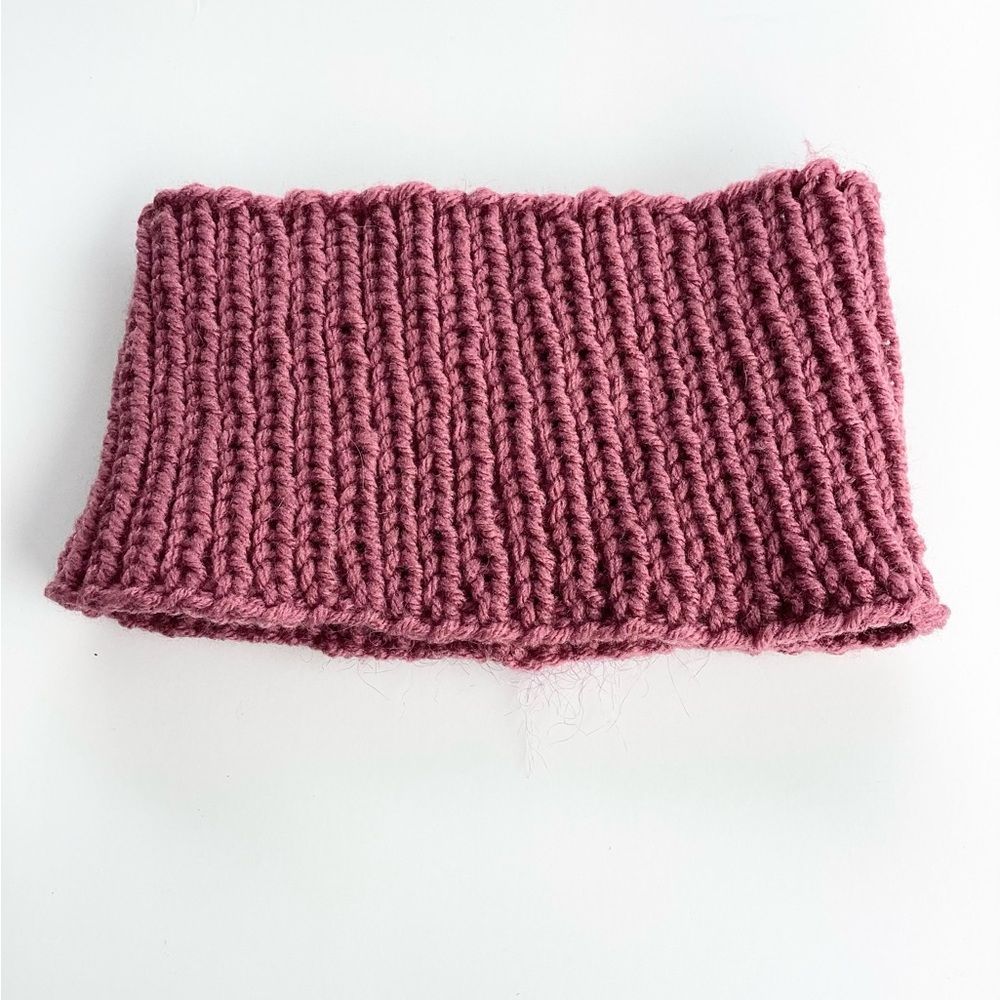 Headband Earwarmer Hand Crafted Hat Ponytail Floral Rose Bling Fuzzy - Picture 9 of 14